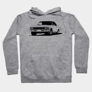 1966 Chevy Chevelle - stylized monochrome Hoodie